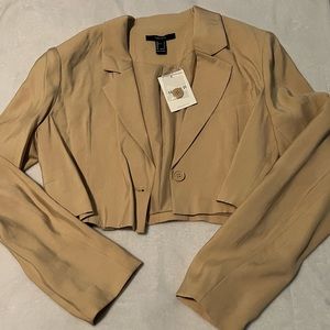 Cropped Tan Blazer, size S